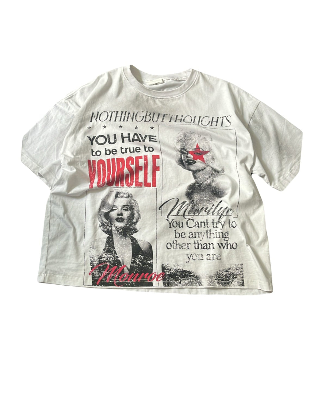 white Marilyn Monroe T shirt