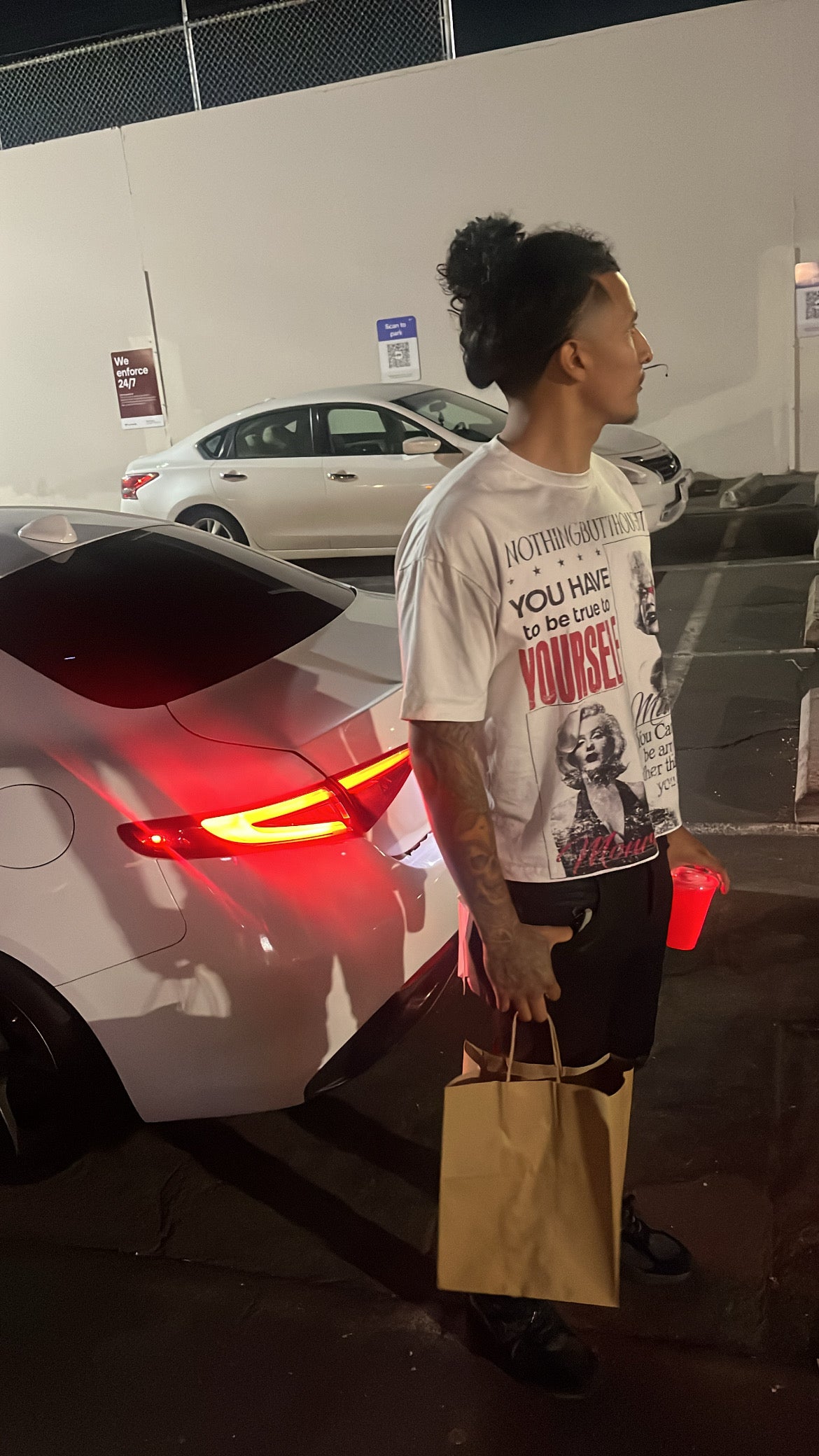 white Marilyn Monroe T shirt