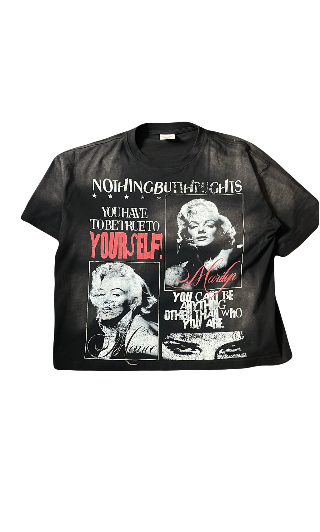 Marilyn Monroe vintage wash black T shirt