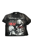 Marilyn Monroe vintage wash black T shirt