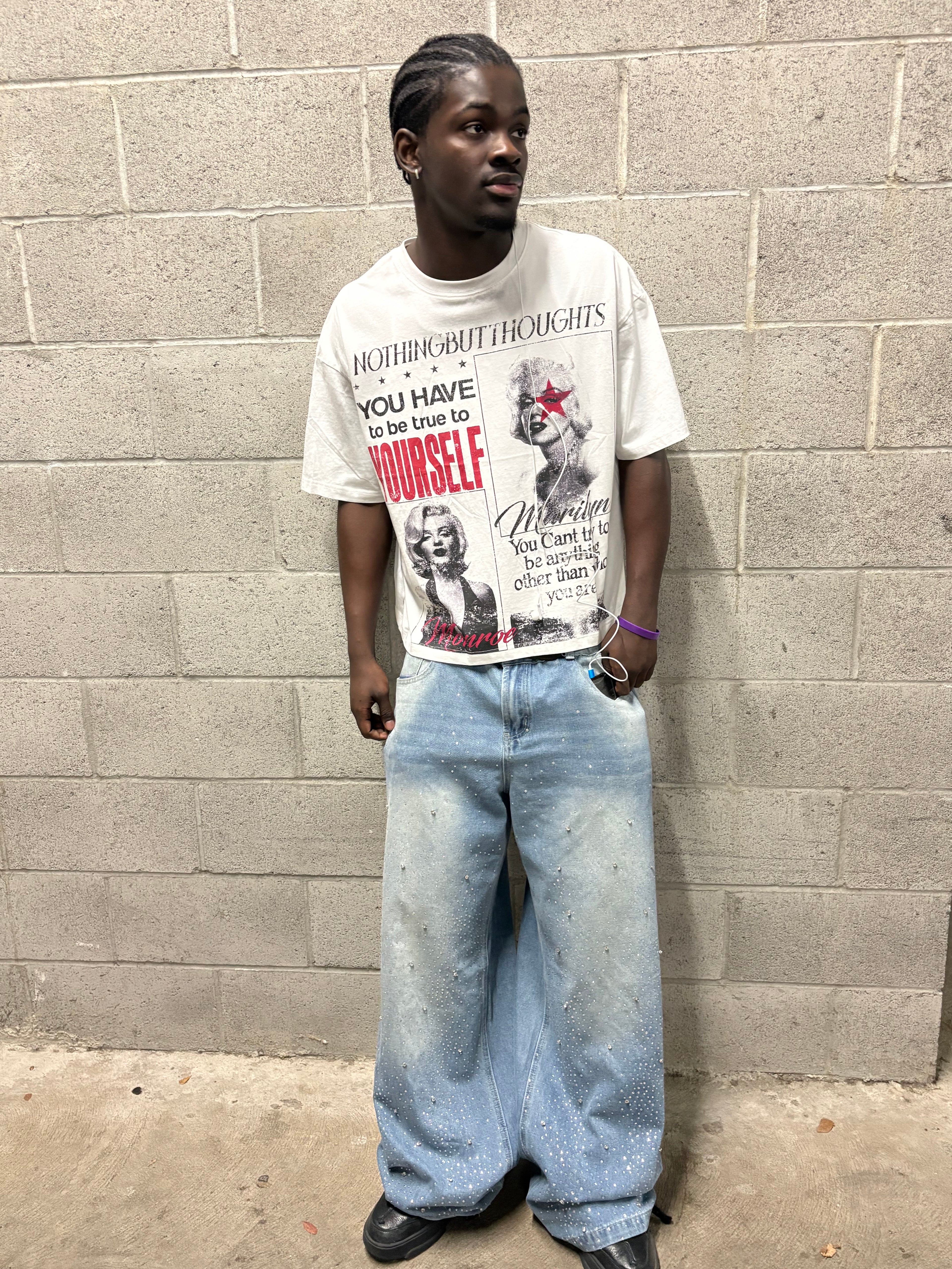 white Marilyn Monroe T shirt