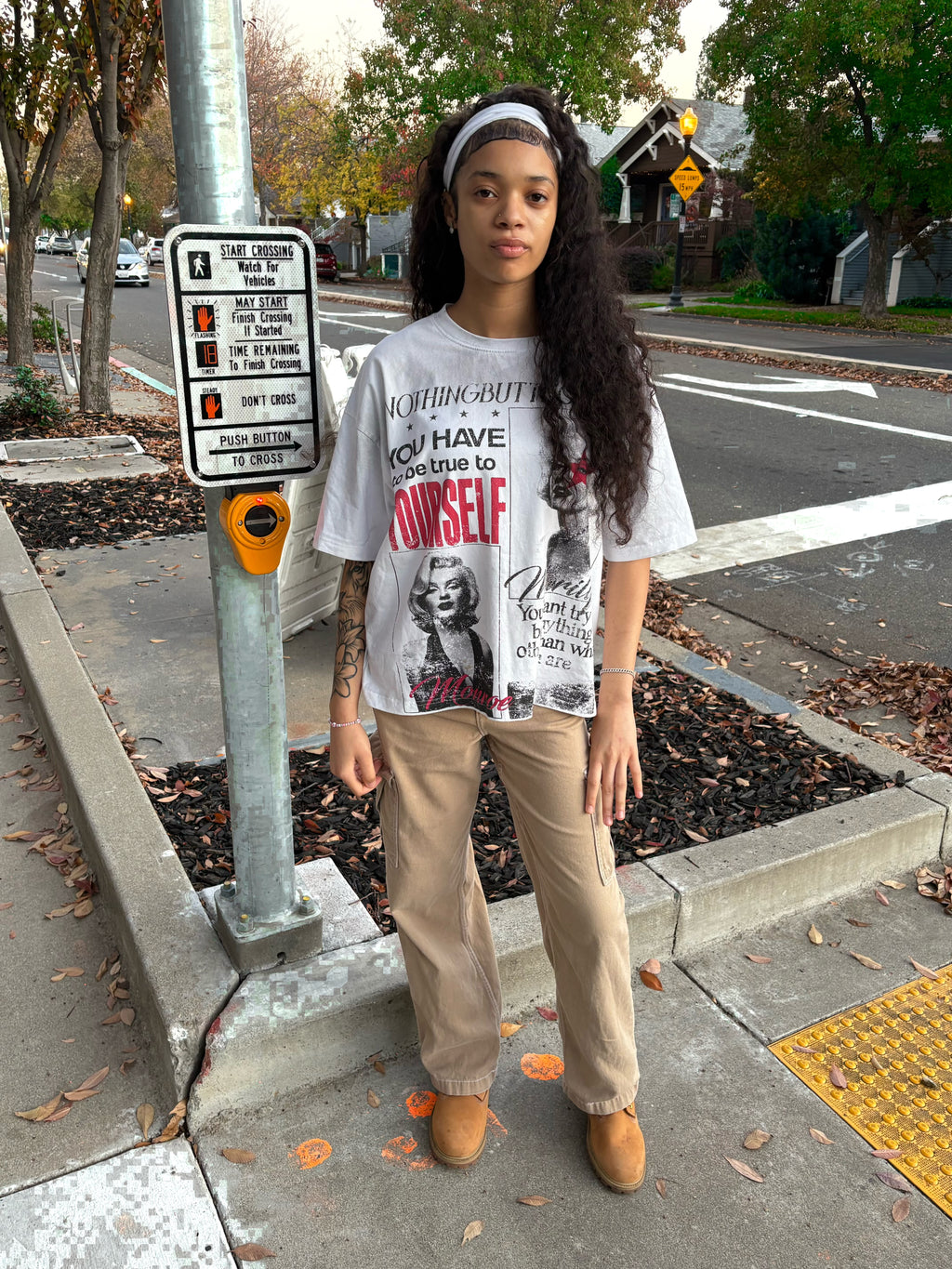 white Marilyn Monroe T shirt